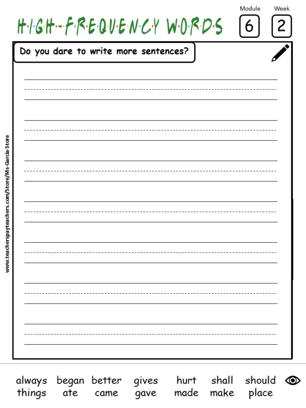 1st Grade COMPLETE INTO READING High Frequency Words Worksheets (12Modules) - Image 3