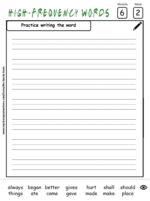 1st Grade COMPLETE INTO READING High Frequency Words Worksheets (12Modules) - Image 4