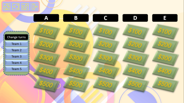 Fractions Jeopardy game with automatic scoreboard - Image 2