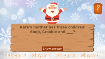 Christmas board game with 85 riddles - Image 3