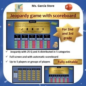 Multisubject Jeopardy for 2nd and 3rd