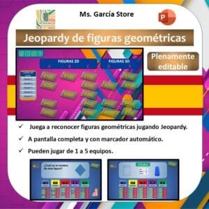 Jeopardy de reconocimiento de figuras geométricas