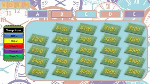 Telling Time Jeopardy game with automatic scoreboard - Image 5