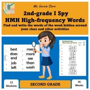 2nd-grade I Spy HMH High-frequency Words