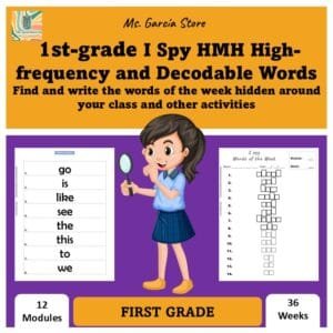 1st-grade I Spy HMH High-frequency and decodable Words