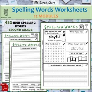 Second grade spelling words Worksheets