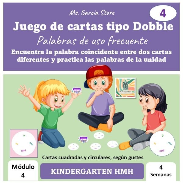 Juego de cartas Dobble HMH Kinder SP 4