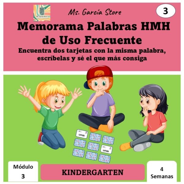 Memorama Kinder HMH modulo 3