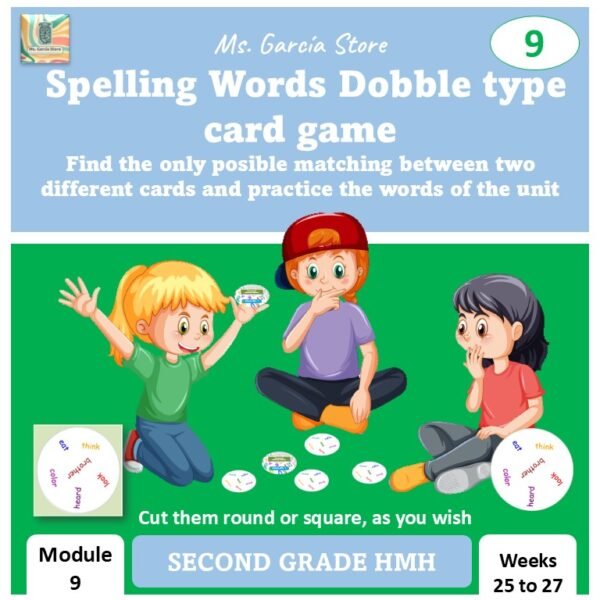 Spelling Dobble Game 2nd Module 9