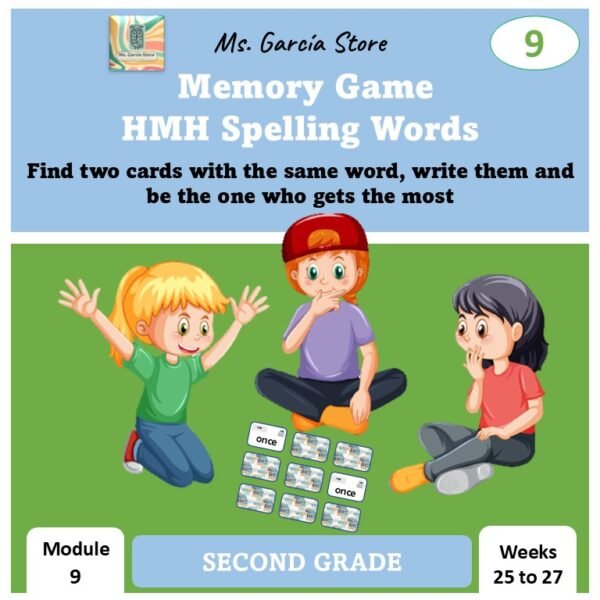 Memory Game Spelling -2nd - Module 9