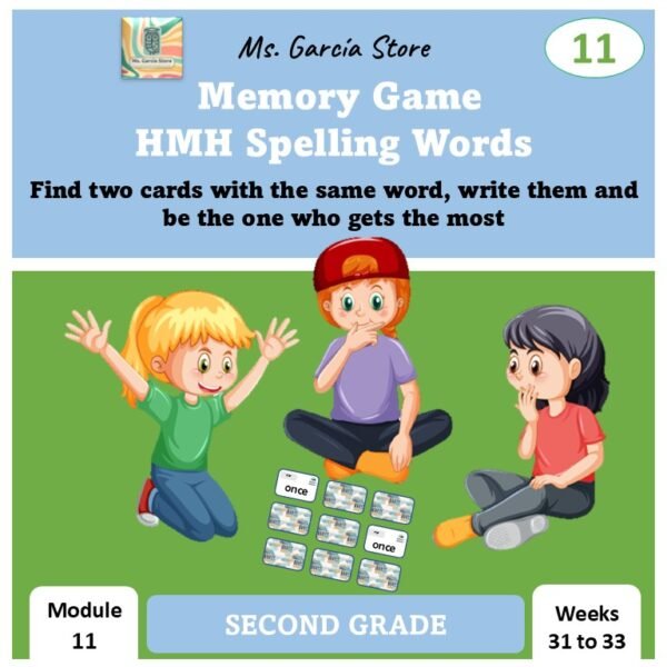 Memory Game Spelling -2nd - Module 11