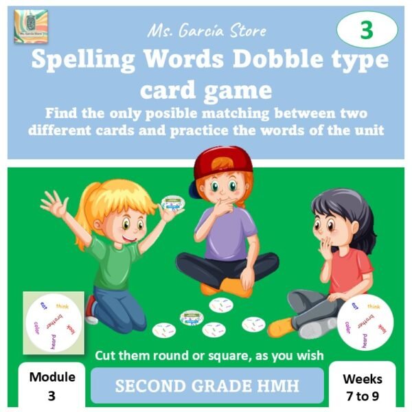 Spelling Dobble Game 2nd Module 3