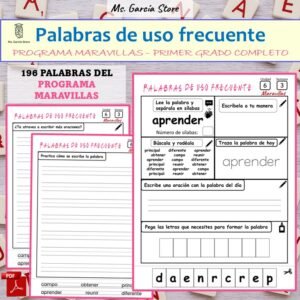 Fichas Maravillas 1er grado