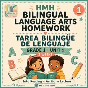 First Grade Bilingual Language Arts Homework – HMH Unit 1